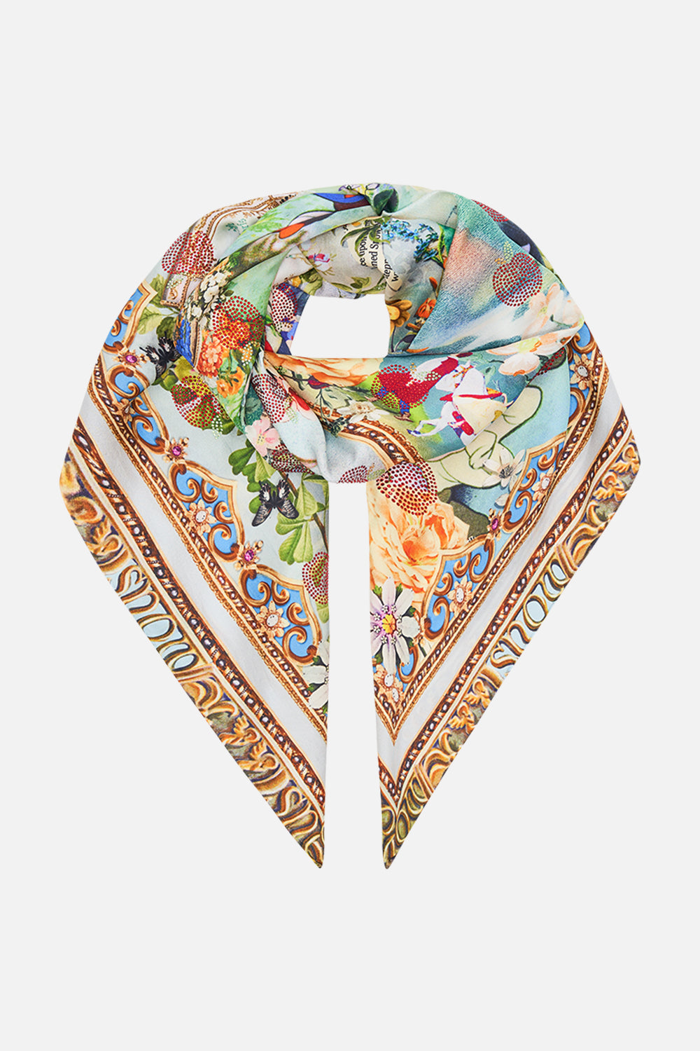 Disney CAMILLA silk scarf in the Kindest One Of All print