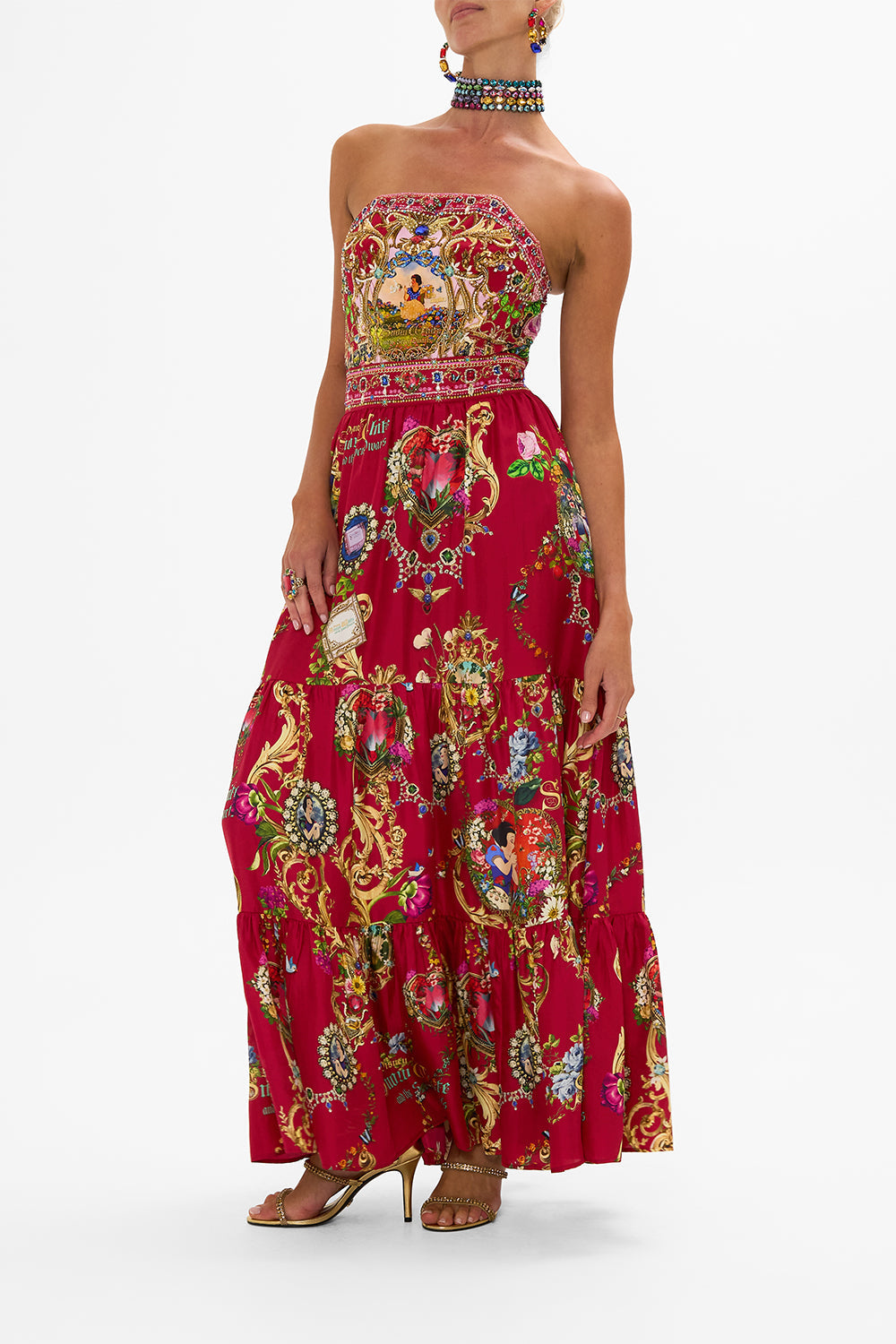 Disney CAMILLA high waisted skirt in Just One Bite Snow White print