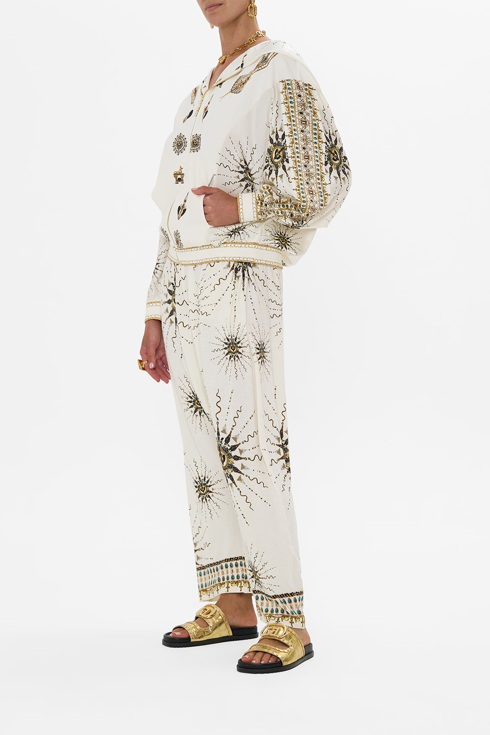 SILK MIX JERSEY ZIP FRONT SWEATER GODDESS ENERGY