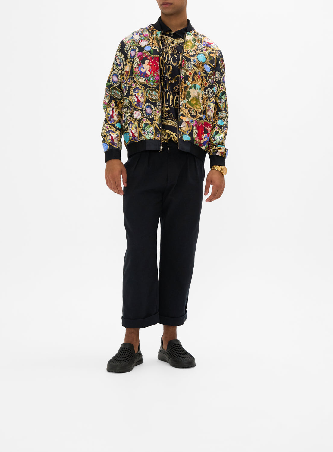 Disney CAMILLA bomber jacket in Happily Ever After print