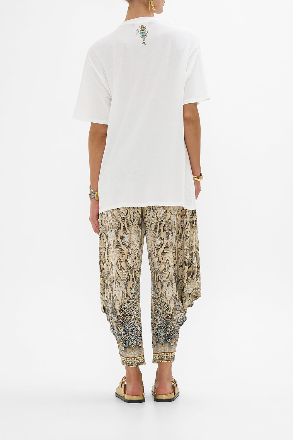 CAMILLA Oversized Band Tee White The Throne Room print