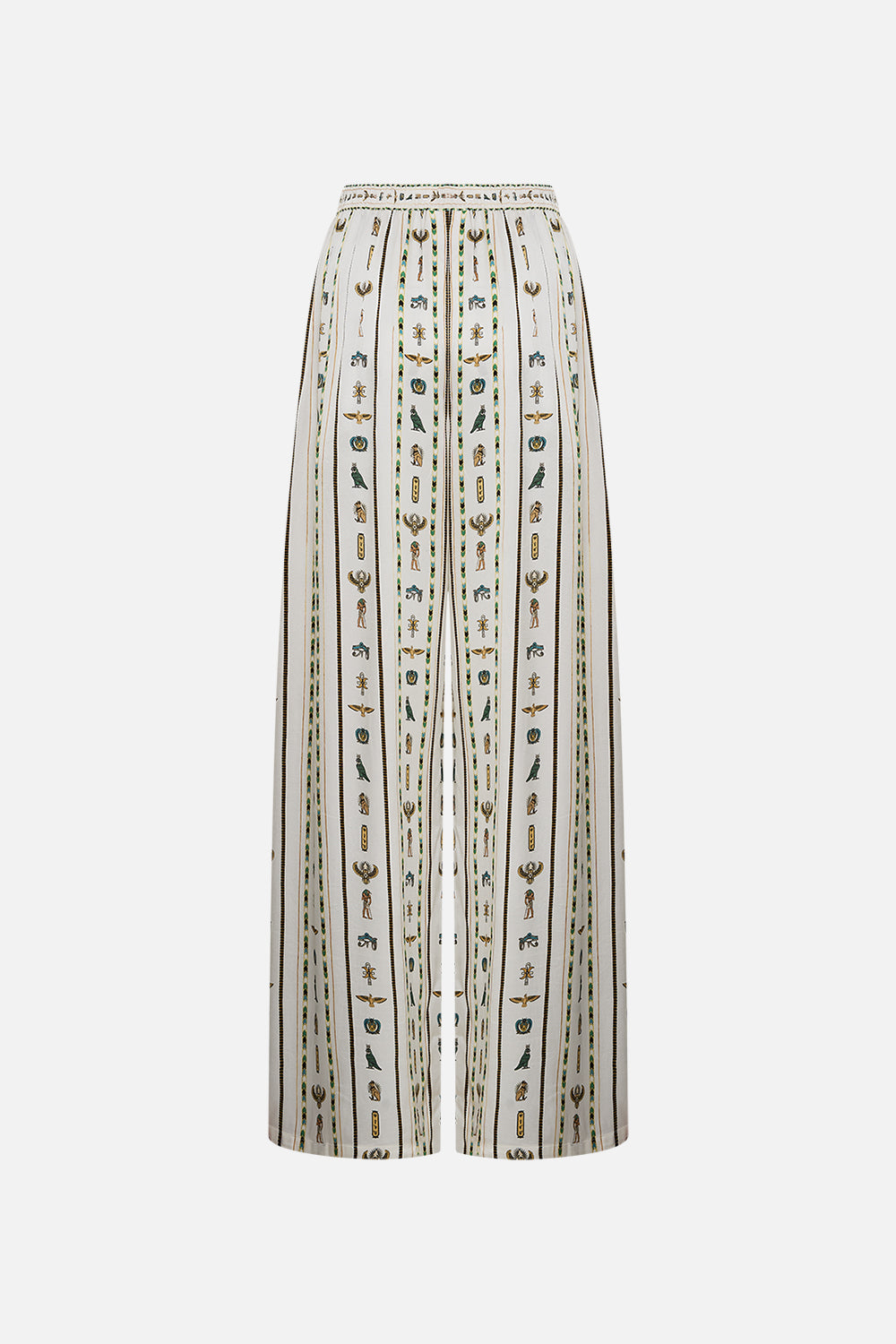 CAMILLA Tuck Front Pant in Valley Of The Queens print