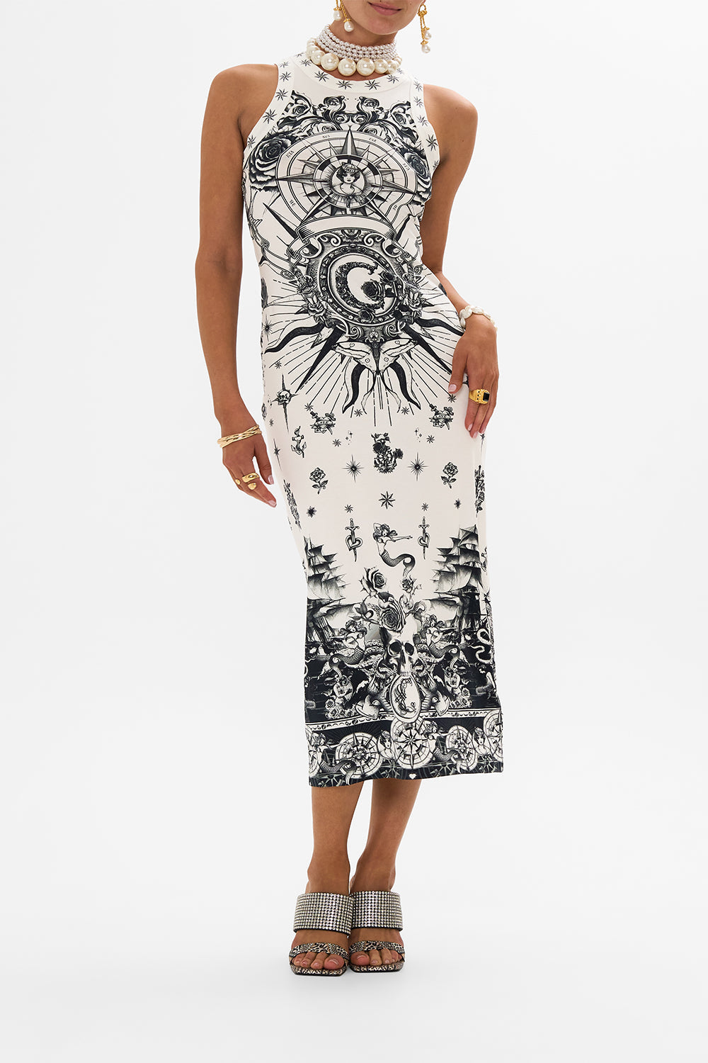 JERSEY TANK DRESS TALES OF TATTOO