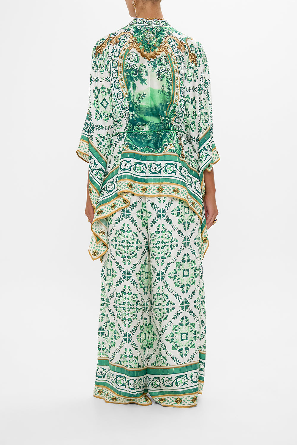 BUTTON THROUGH SCARF BLOUSE CORRIDOR OF CALM