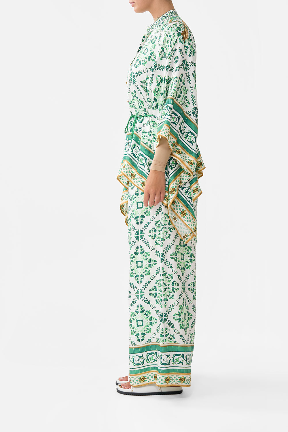 BUTTON THROUGH SCARF BLOUSE CORRIDOR OF CALM