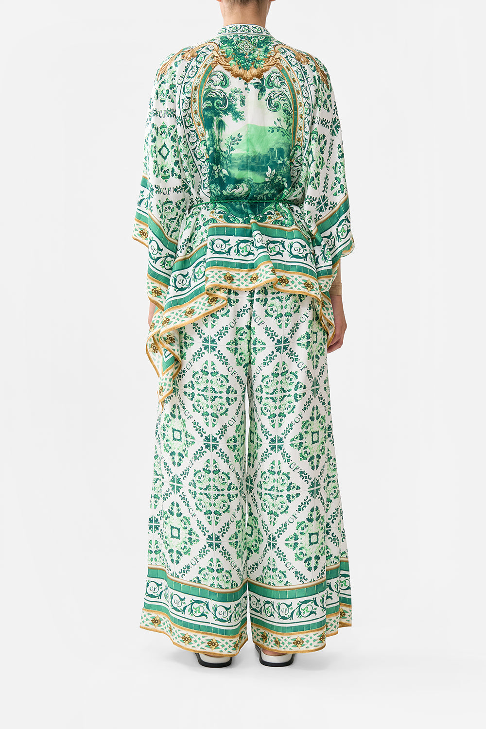 BUTTON THROUGH SCARF BLOUSE CORRIDOR OF CALM