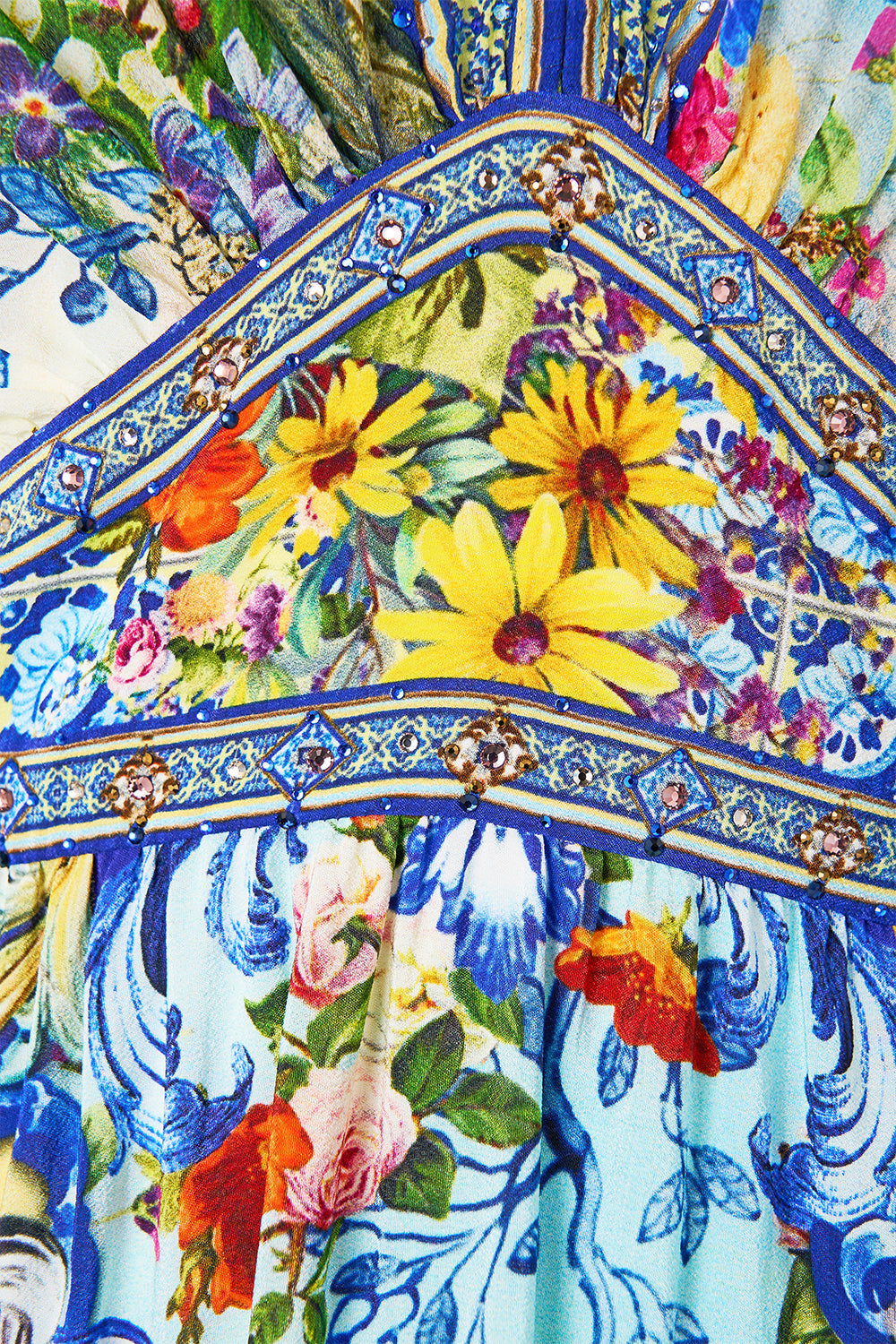 WAISTED DRESS WITH HEM RUFFLE WALL TO WALL WONDERS