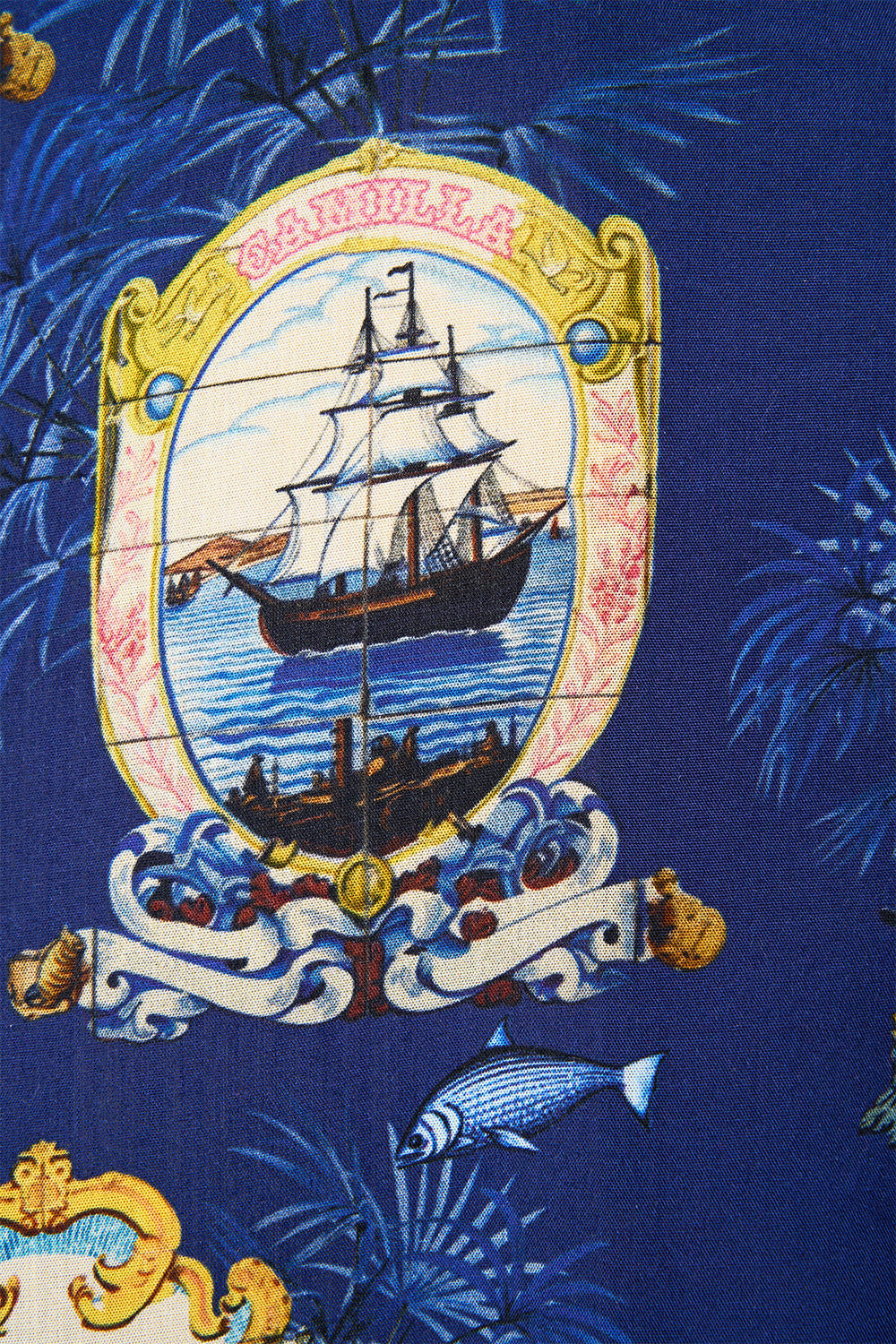 SHORT SLEEVE CAMP COLLARED SHIRT SONG OF SAINT ANTHONY