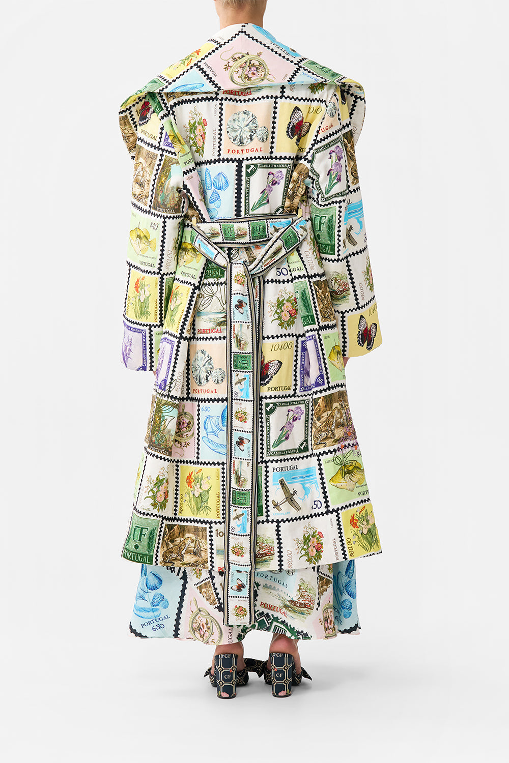 QUILTED LONG WRAP COAT MY PORTO PEN PAL