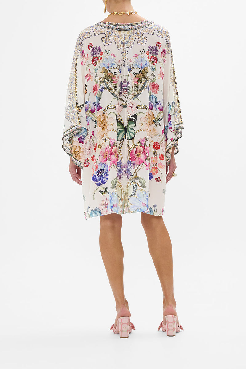 V NECK KAFTAN WITH TIES IMMORTAL INK