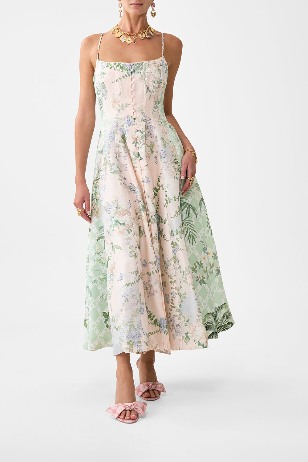 CORSET DRESS WITH LONG FLARED SKIRT PALACIO PLAYGROUND