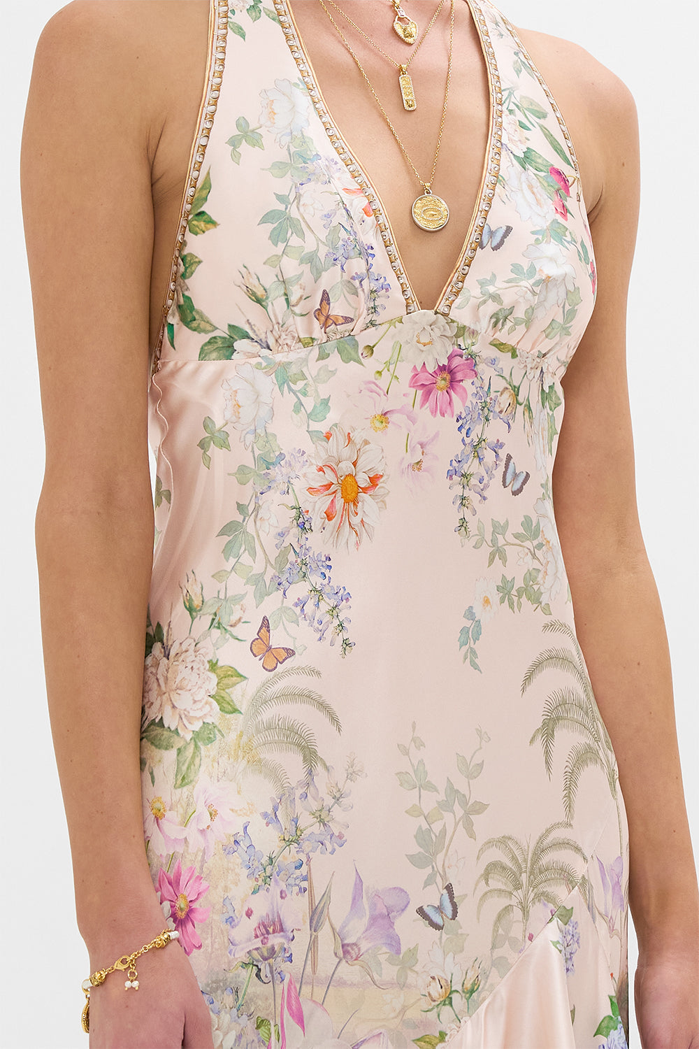 BIAS HALTER DRESS WITH RUFFLE HEM PALACIO PLAYGROUND