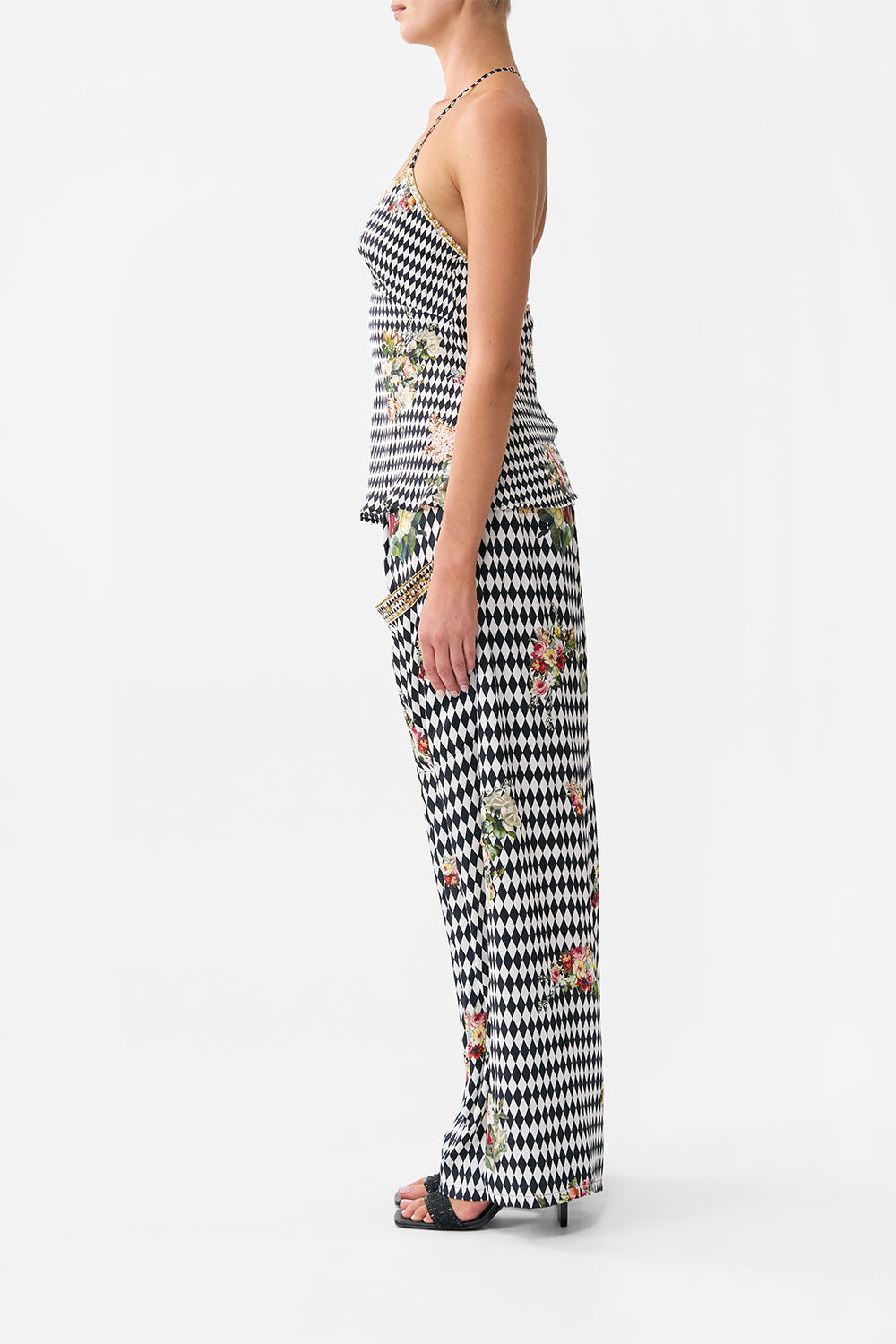 CHAIN DETAIL BIAS CAMI ROCOCO GLOW