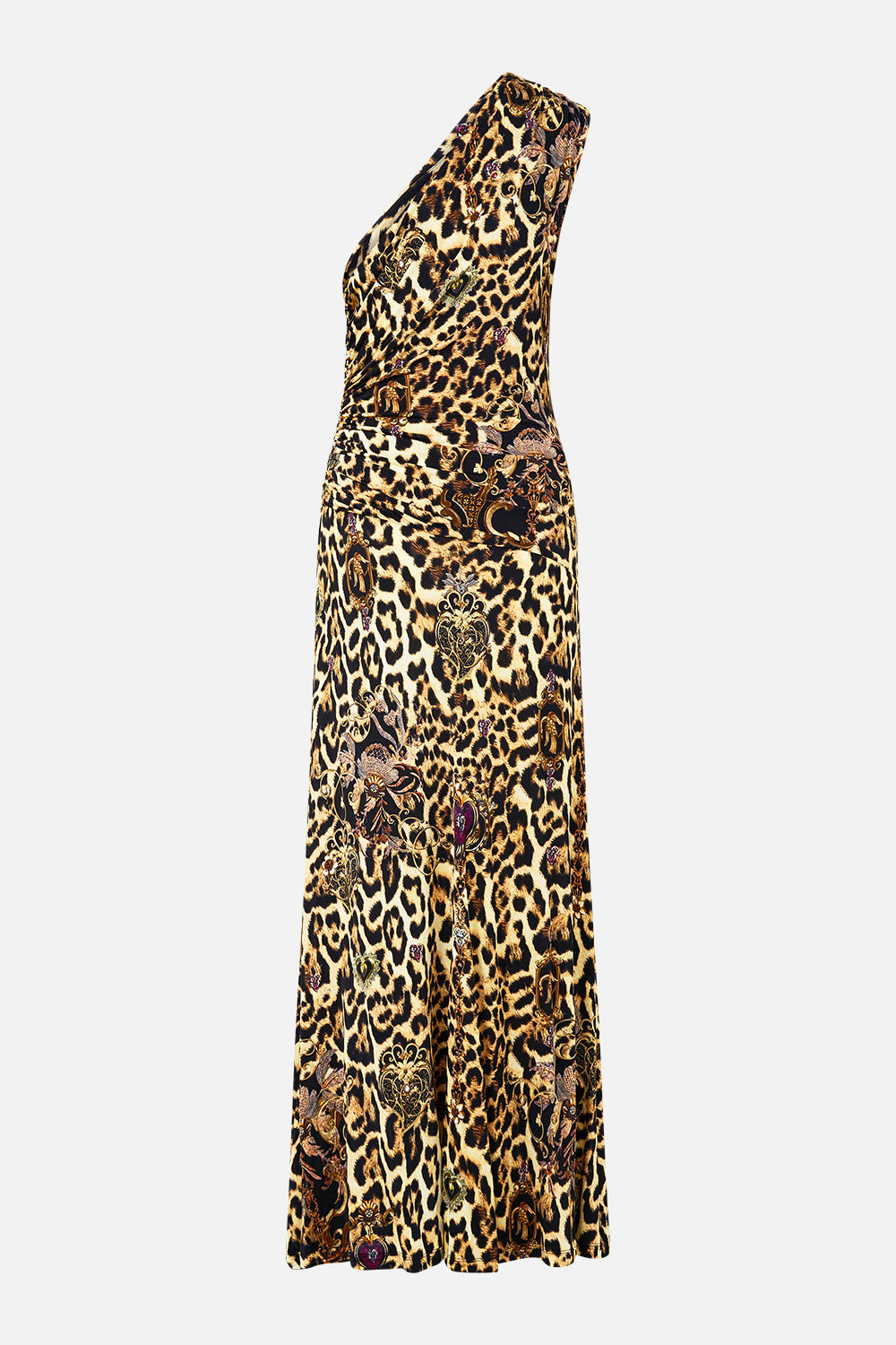 GATHERED JERSEY ONE SHOULDER DRESS SAINTS AND SISTERS