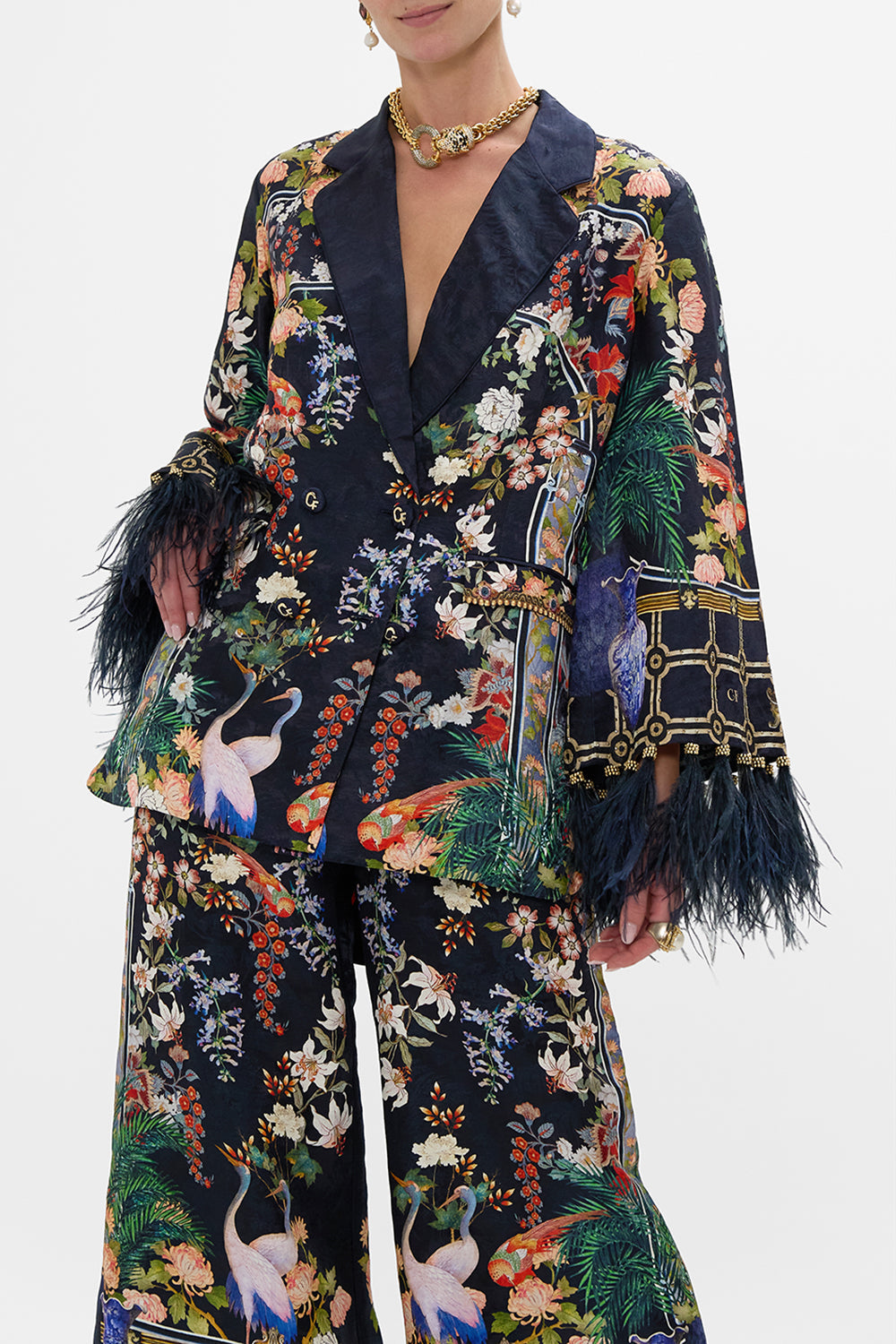 FLARED SLEEVE DOUBLE BREASTED JACKET PALACIO POETRY