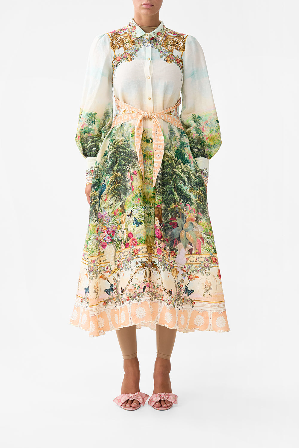 WAIST TIE SHIRT DRESS ARCHES OF AMOR