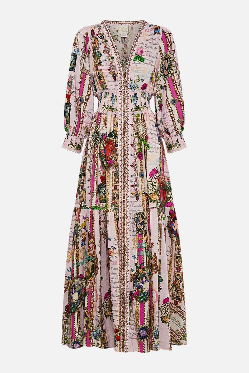 Shirred Waistband Long Dress My Sweet Snow White Disney |CAMILLA 