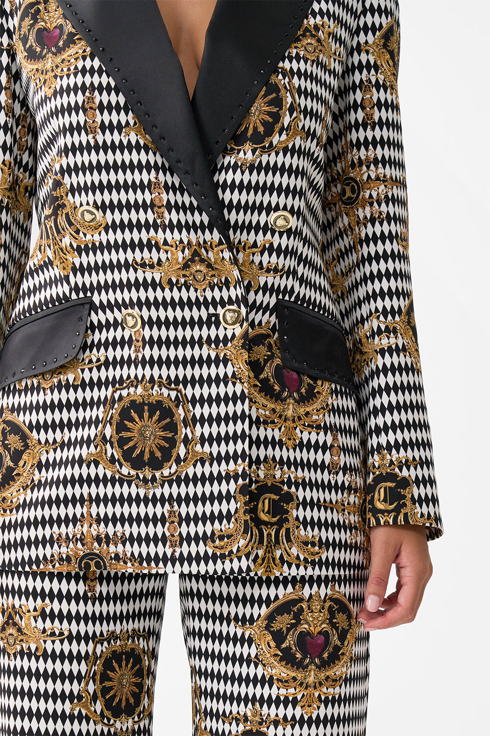 DOUBLE BREASTED SUIT JACKET MONARCHY MANIA