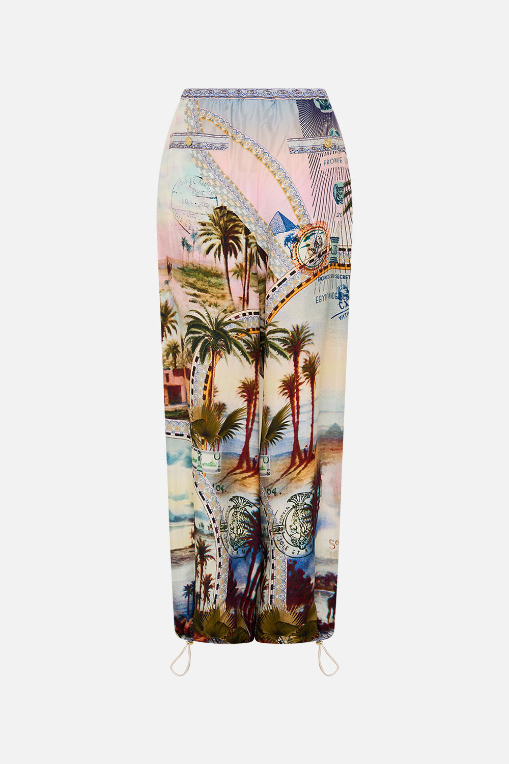 CAMILLA parachute pant in Call Me in Cairo print.