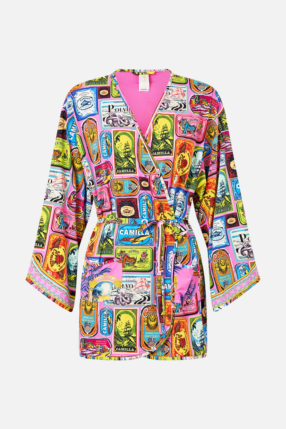 LONG SLEEVE SHORT ROBE SALTY SPLENDOUR