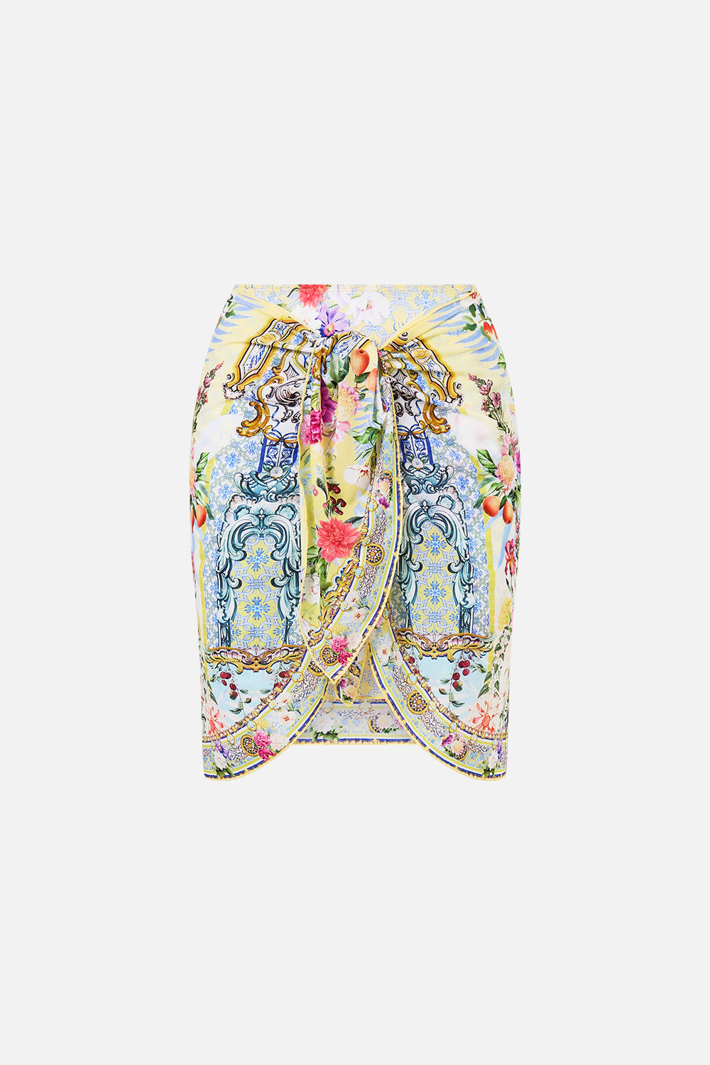 LAYERED SHORT SARONG WITH TIE FRONT FLOR FANTÁSTICA