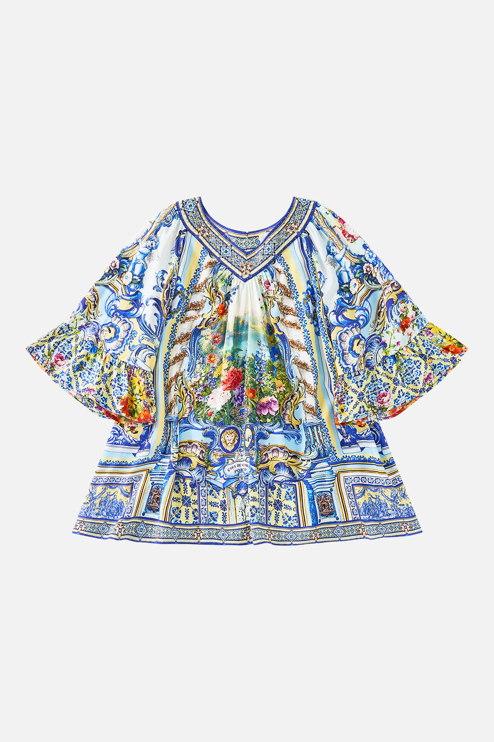 CAMILLA Kids Yoke Top Dress 4-10 in Wall To Wall Wonders print