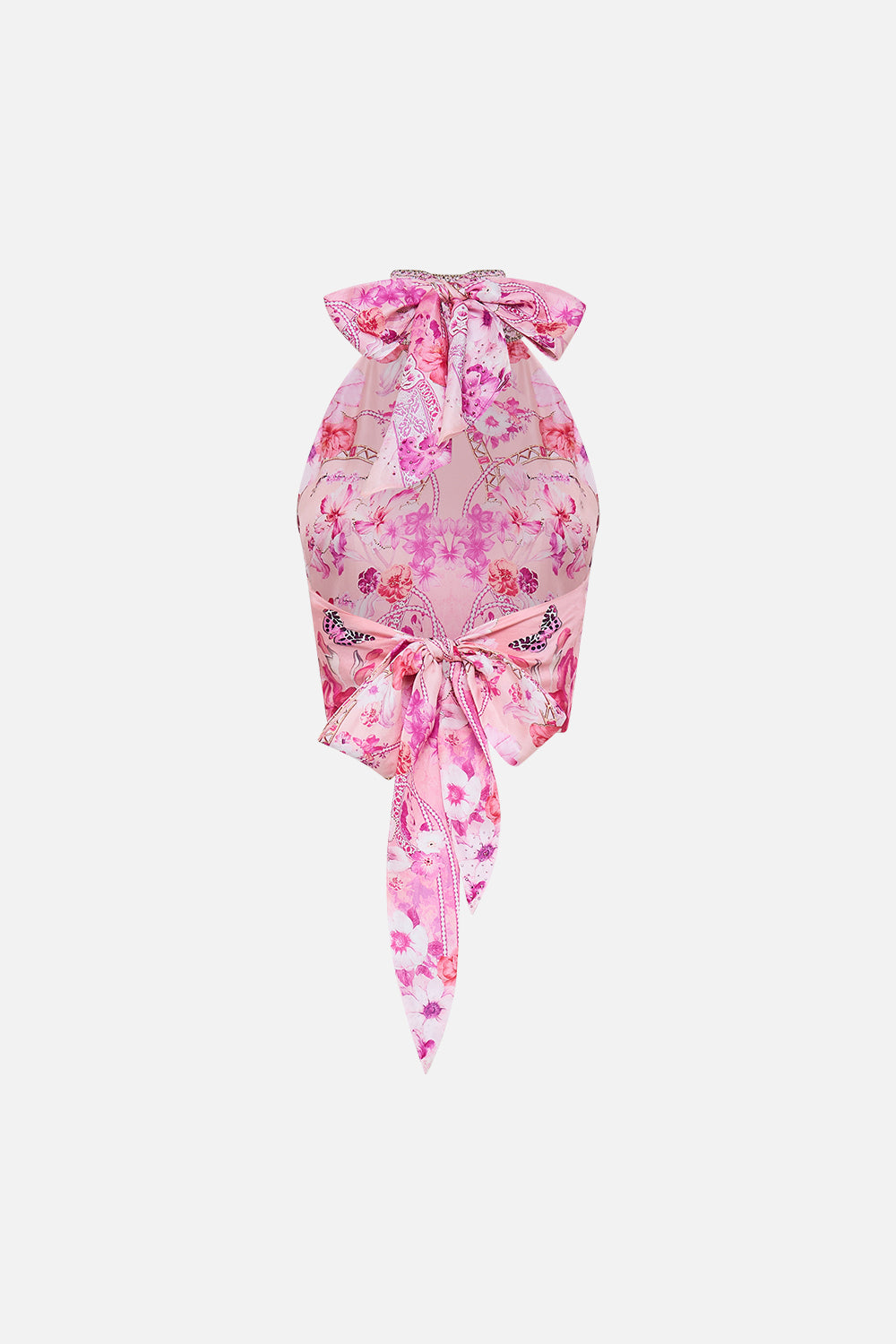 HALTER TIE BACK TOP BOTANICAL NOVELLA