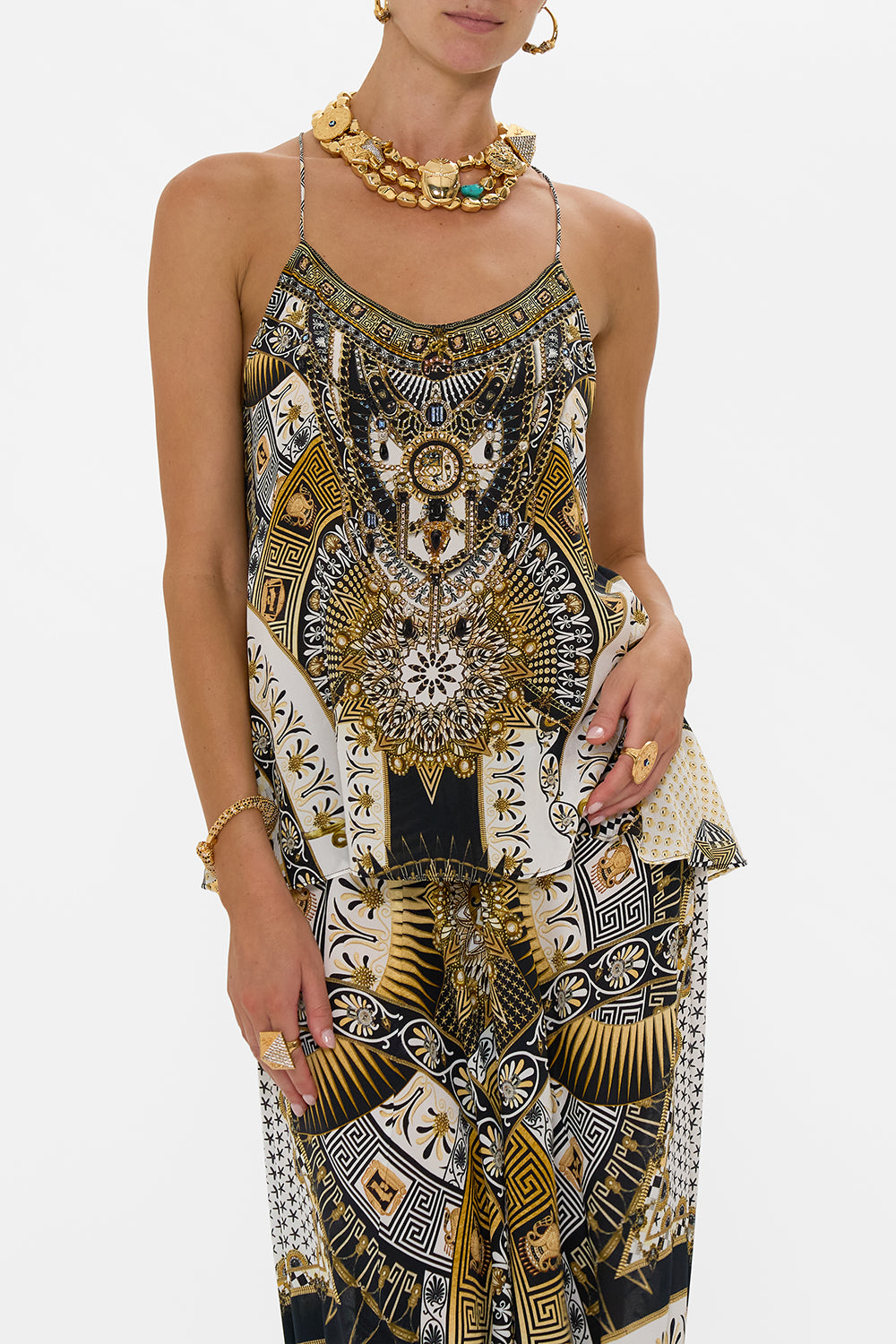 T BACK SHOESTRING TOP TEMPLES OF DENDARA