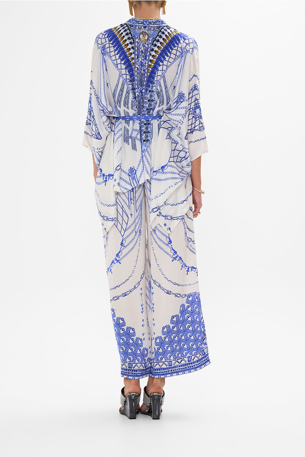 BUTTON THROUGH SCARF BLOUSE DANCING WITH DAYLIGHT