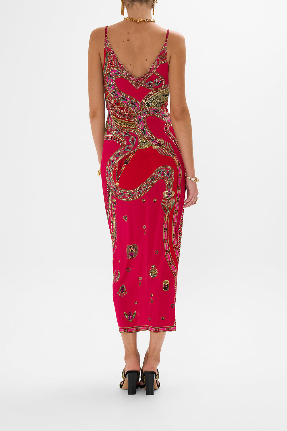 STRAPPY DRESS WITH TWIST FRONT KISSED BY A COBRA