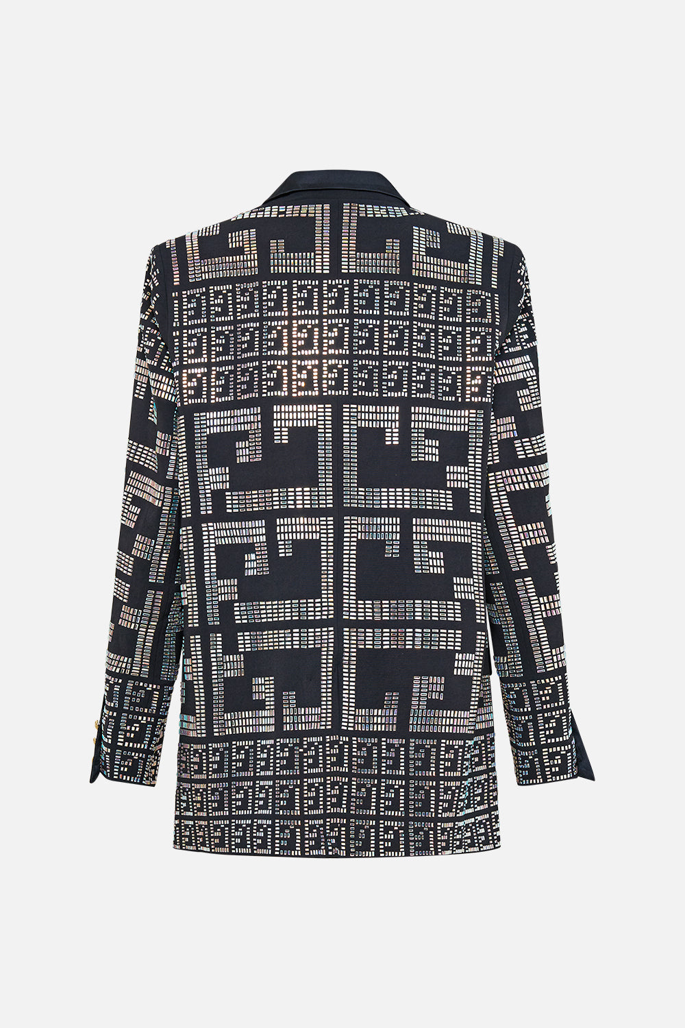 JACKET WITH SLEEVE CUT OUT DETAIL READ MY GLYPHS