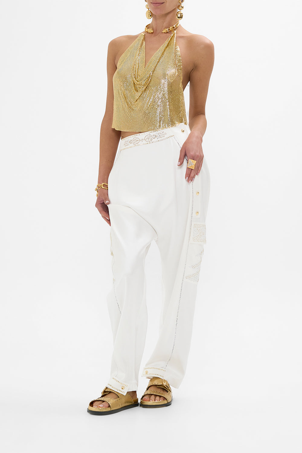 GLOMESH TOP WITH NECKPIECE VALLEY OF THE KINGS