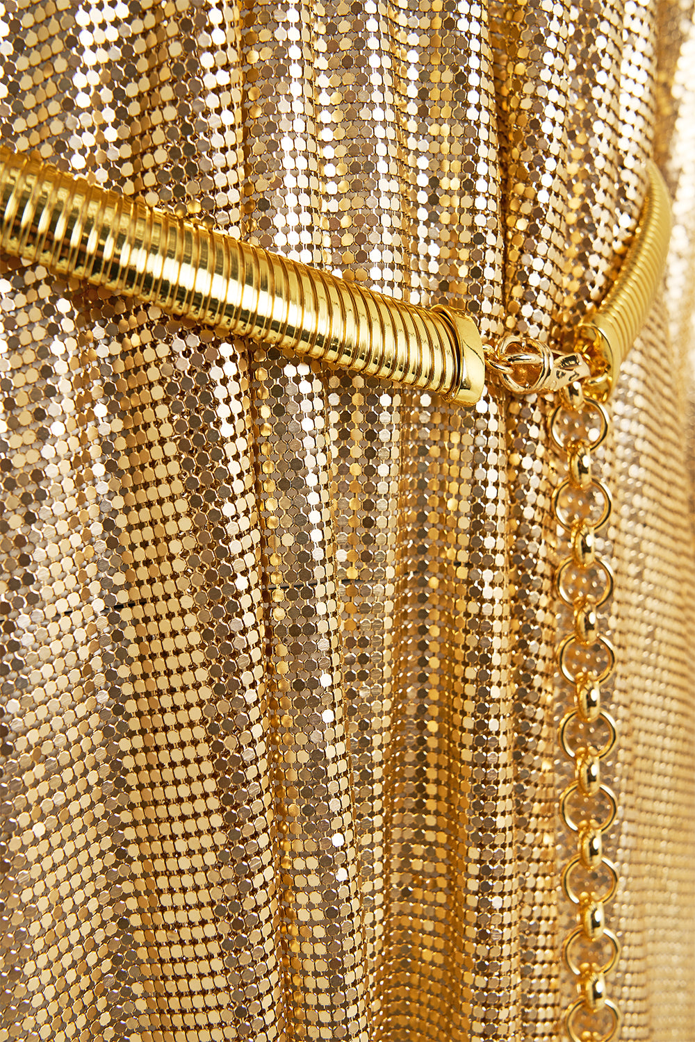 GILDED MESH T-SHAPED LONG KAFTAN VALLEY OF THE KINGS