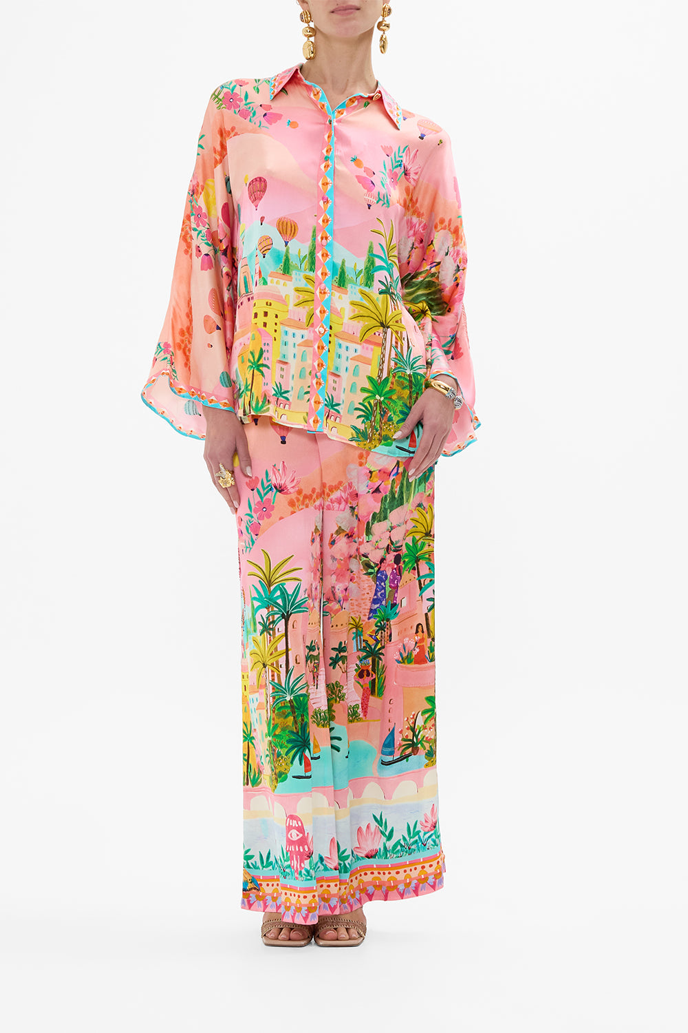 CAMILLA Lounge Pant in Sister Sunset print.