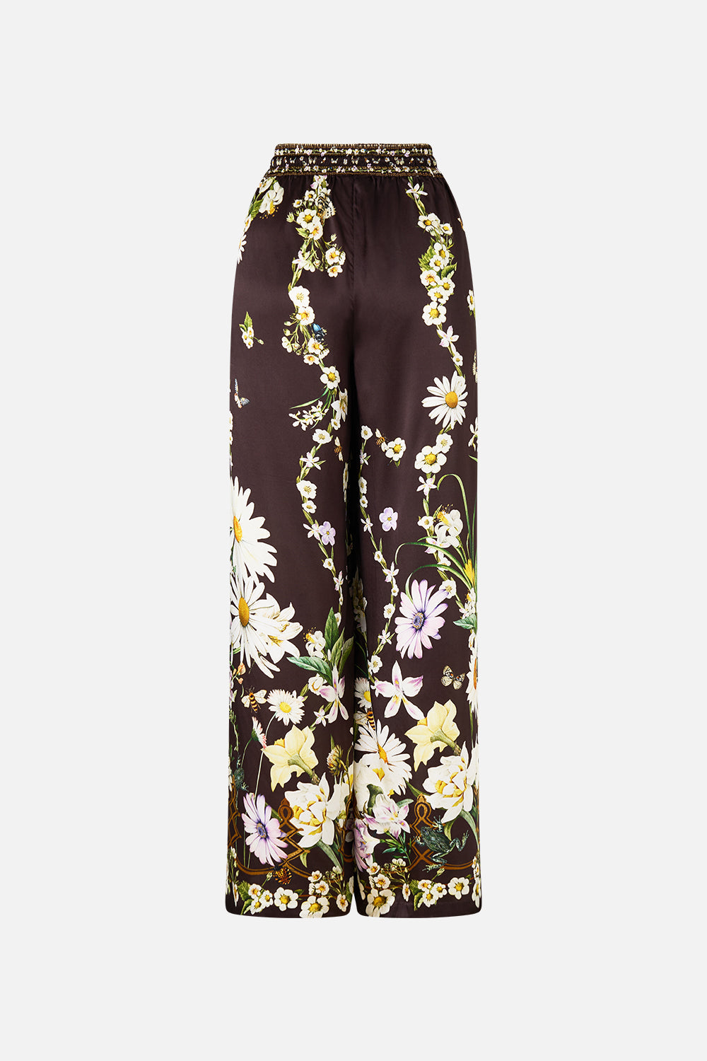 The CAMILLA Straight Leg Pant in our Dish It, Daisy print.