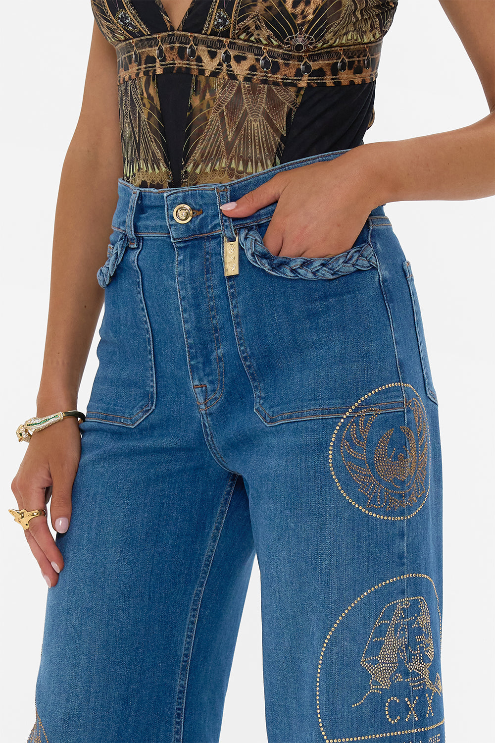 JENNA SOUL SEEKER HIGH WAISTED FLARE DENIM