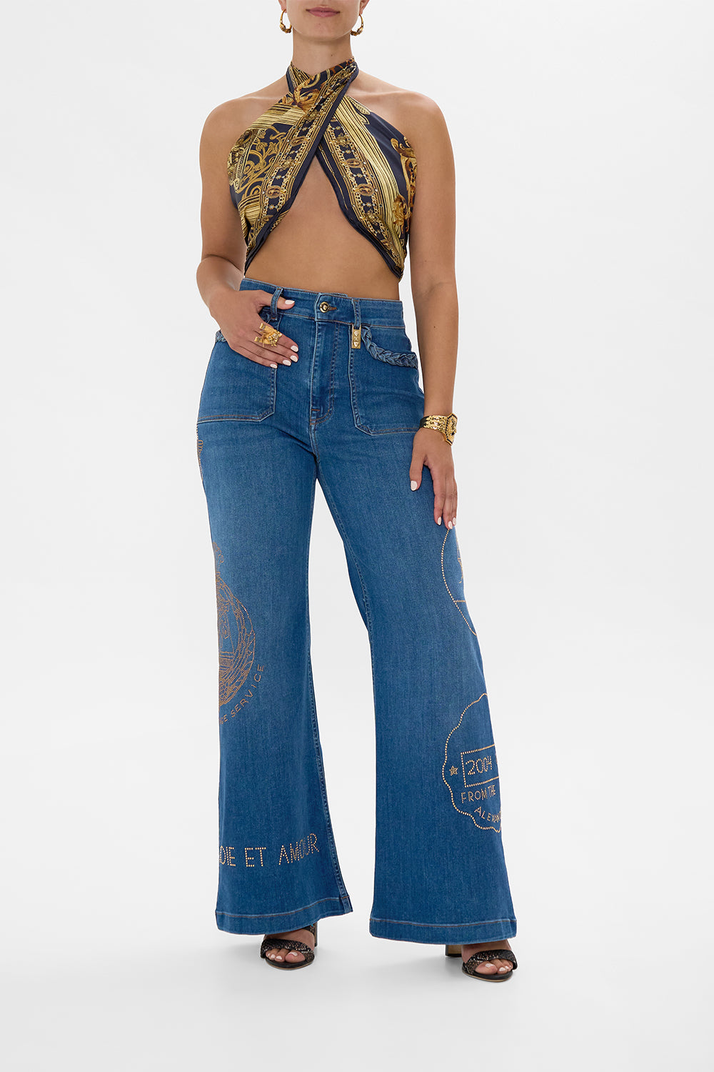 JENNA SOUL SEEKER HIGH WAISTED FLARE DENIM