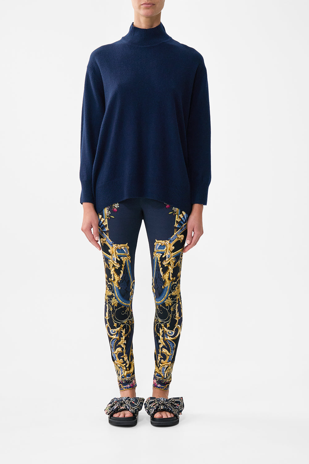 The CAMILLA Leggings in our Ornate On A Plate print.