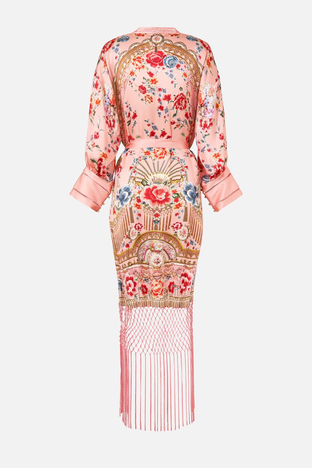 The CAMILLA High Low Hem Layer With Cuff in our Majestic Milla print.