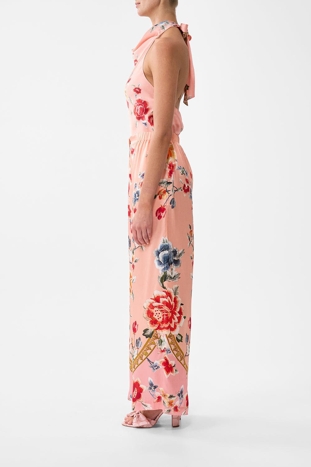 The CAMILLA Button Front Lounge Pant in our Majestic Milla print.