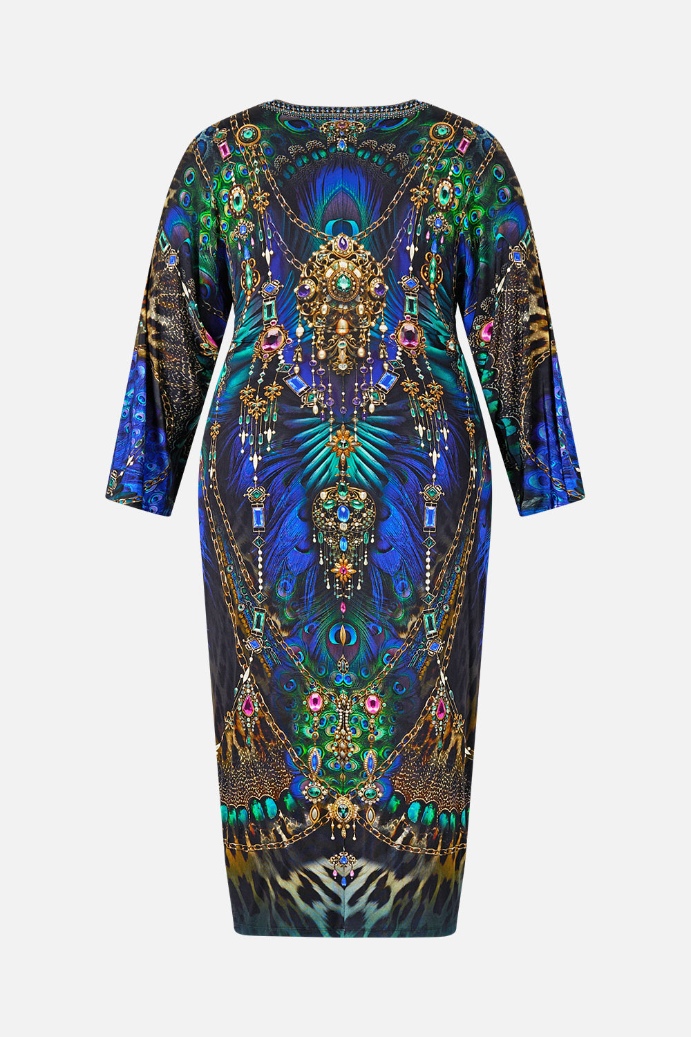 LONG SPLIT FRONT TWIST DRESS DOMINICAN DECADENCE