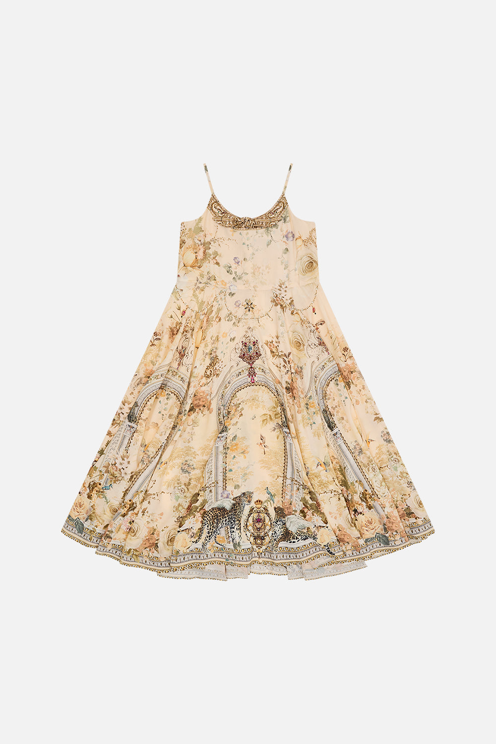 Milla By CAMILLA kids tie front maxi dress 12-14 in the Adorned in Antiquity print.