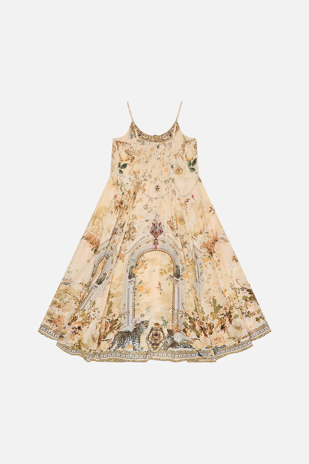 Milla By CAMILLA kids tie front maxi dress 12-14 in the Adorned in Antiquity print.