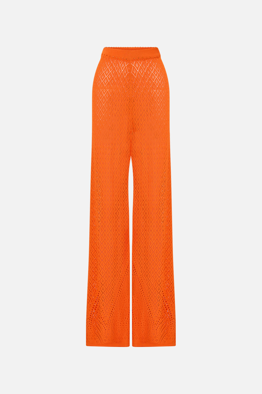 The CAMILLA Wide Flare Knit Pant in our Basked In Baroque print.