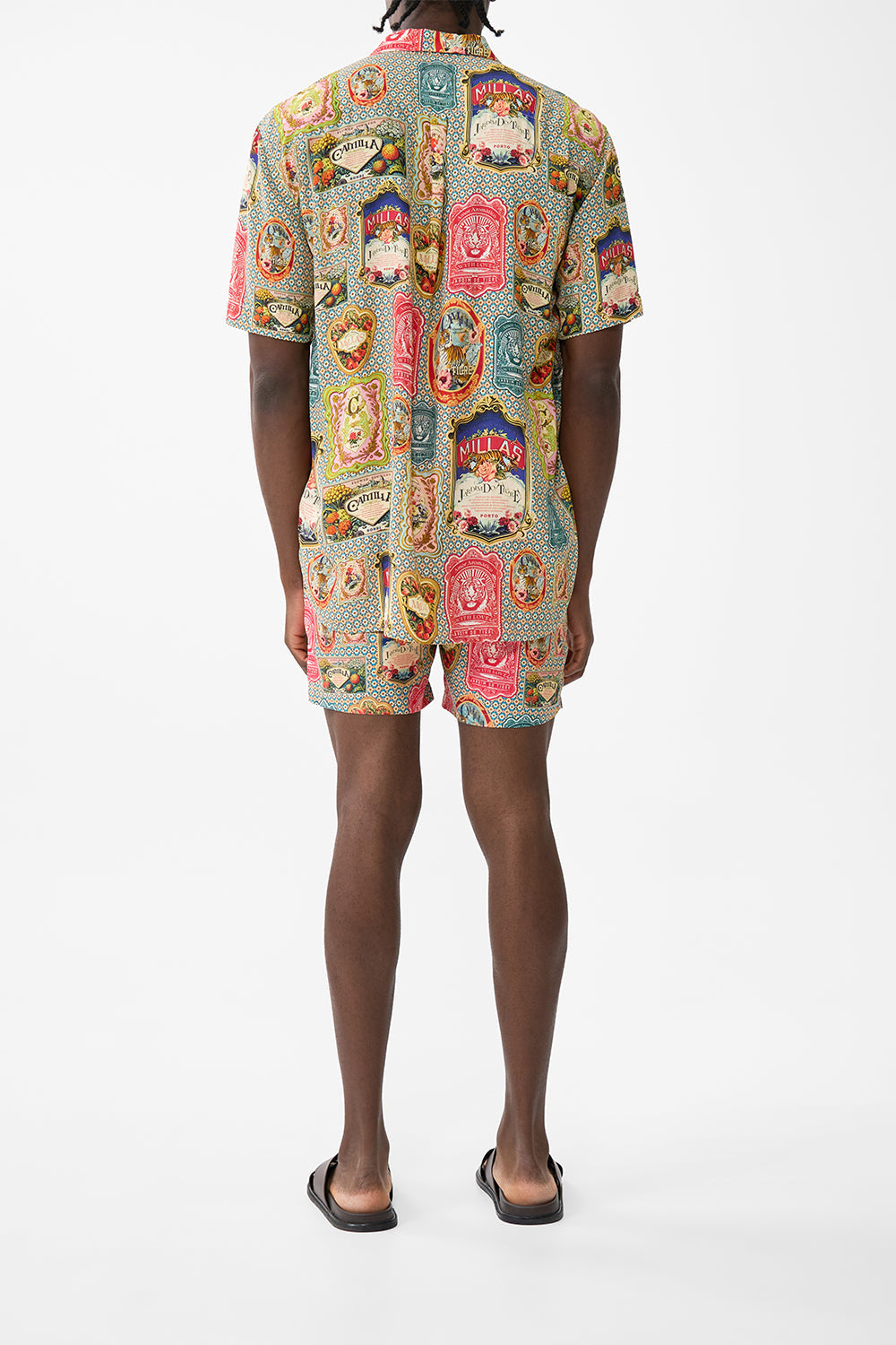 The CAMILLA Short Sleeve Oversized Shirt in our Soap Opera print.