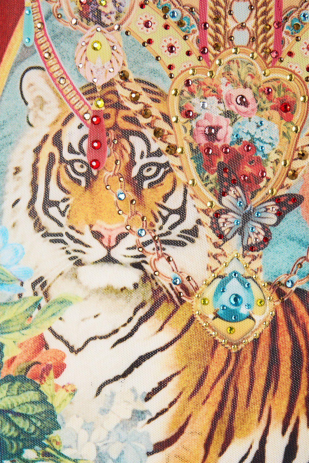 The CAMILLA Square Neck Maxi Dress With Low Back in our Aromatic Tiger Flower print.