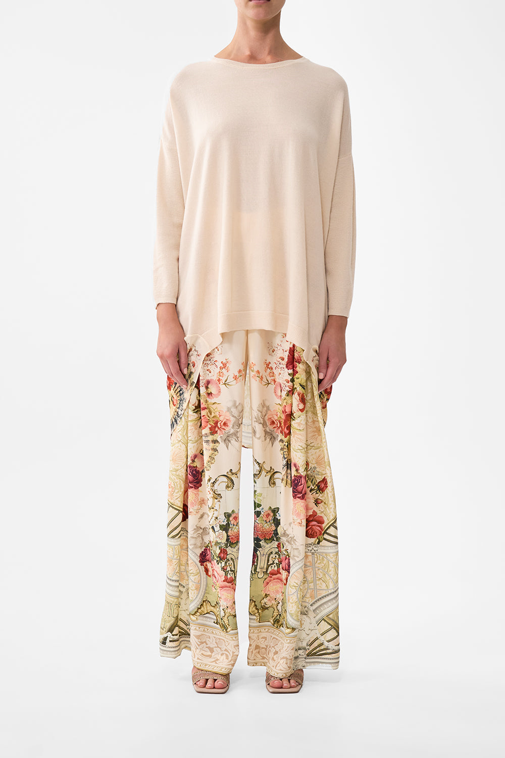 The CAMILLA Long Sleeve Jumper With Print Back in our Meet Me At The Majestic print.