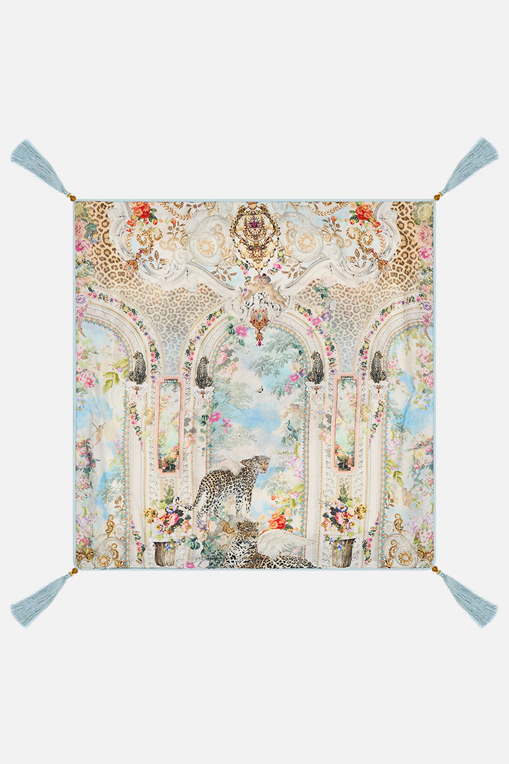 VILLA CAMILLA XXC Floral Small Square Cushion in We Always Have Alexandria Print