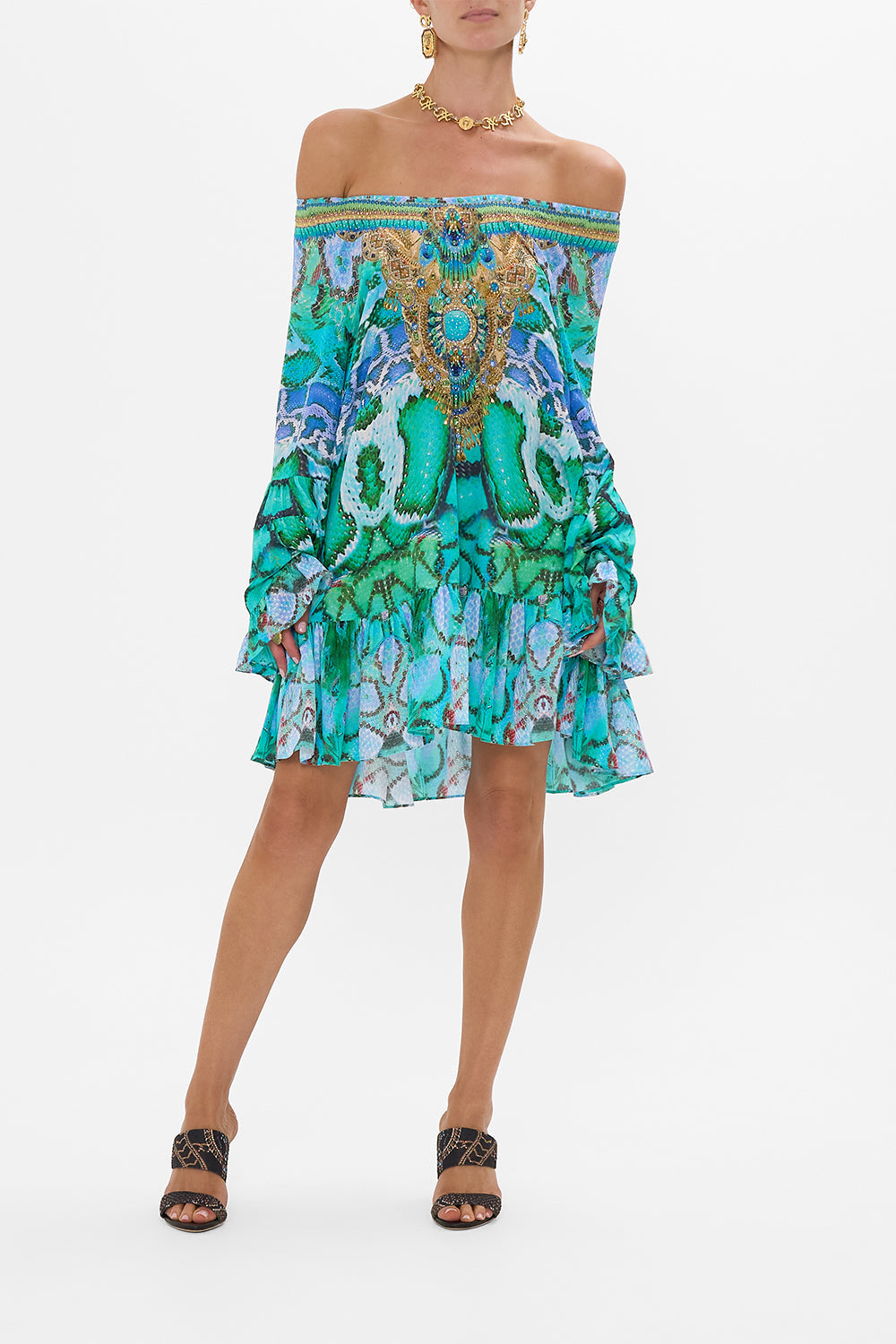 A LINE FRILL DRESS LAND OF WONDER