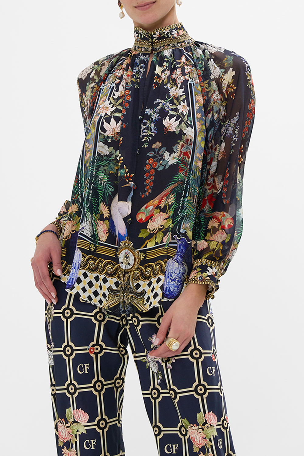 RAGLAN BUTTON UP SHIRT PALACIO POETRY